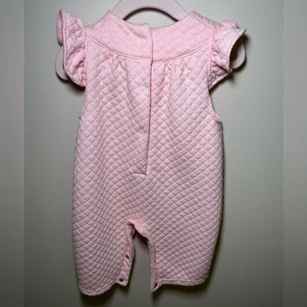 Limonada Pink and White Baby Girl Two Piece Jumpsuit Set Size 9 Months - Picture 5 of 11